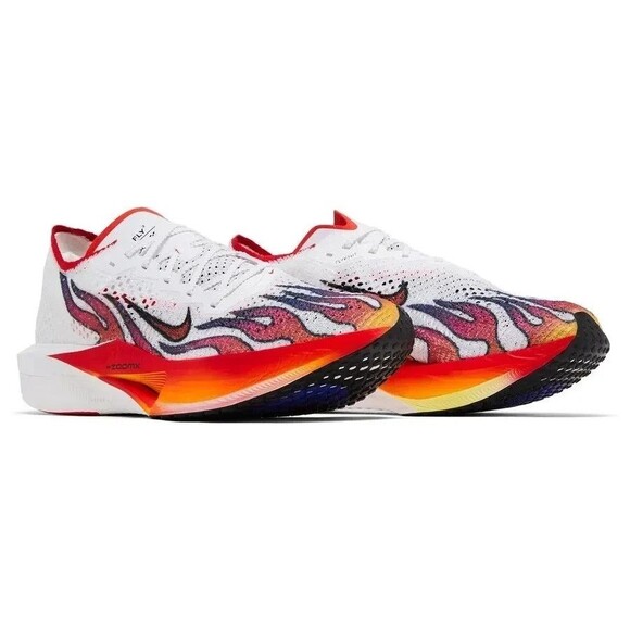 NIKE ZoomX Vaporfly Next% 3 FK PRM White Habanero Red running HQ3504-100 Men 13 - Picture 8 of 9